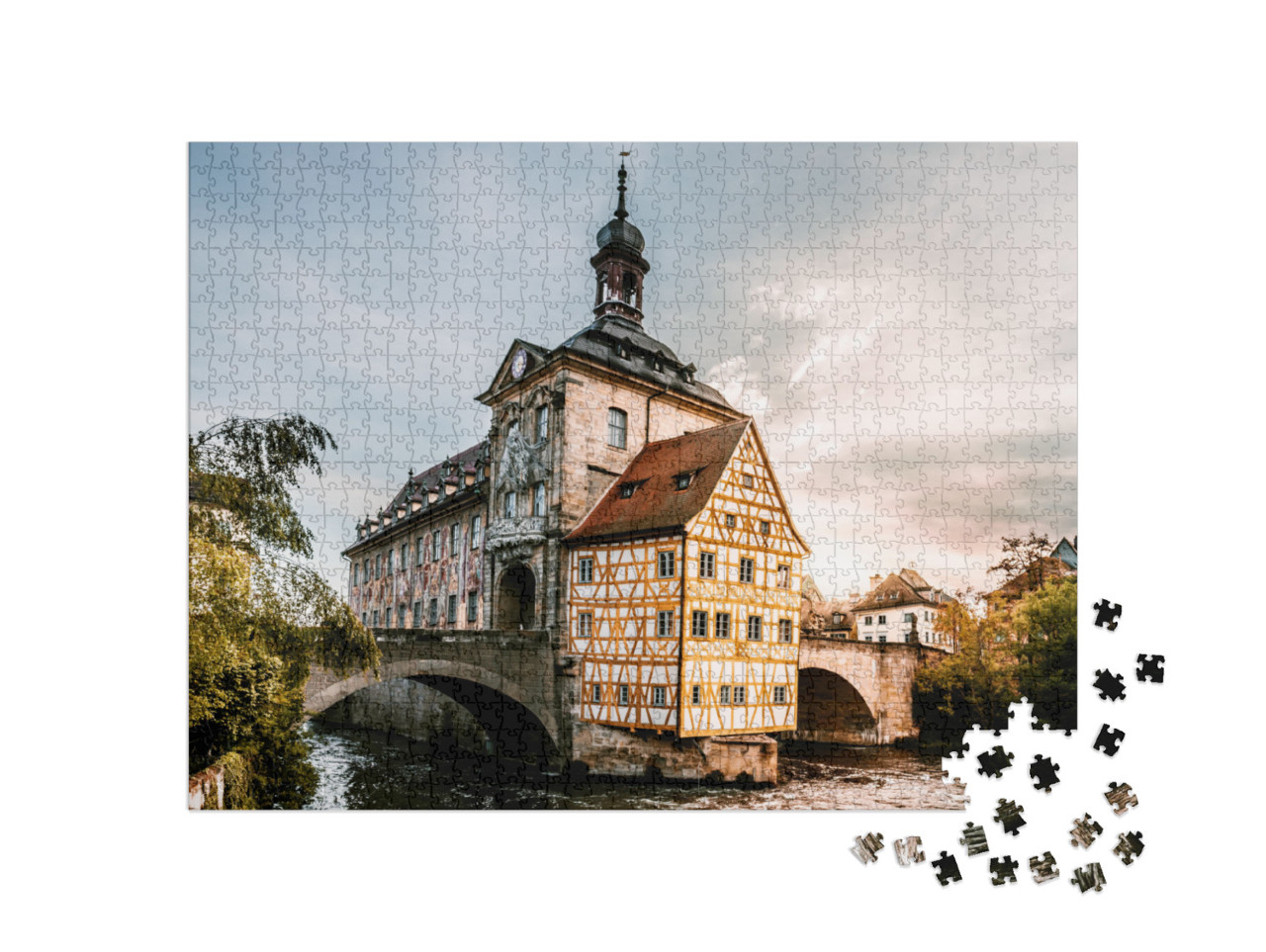 Puzzle 1000 pezzi „Municipio vecchio di Bamberg, Germania“