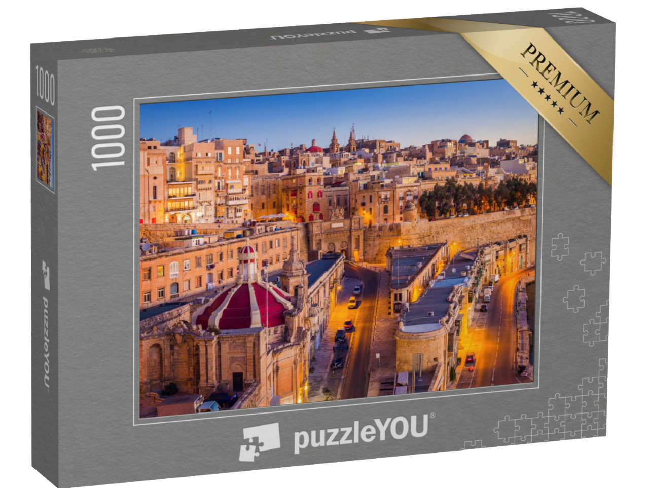 Puzzle 1000 pezzi „Malta: la capitale La Valletta all'alba“