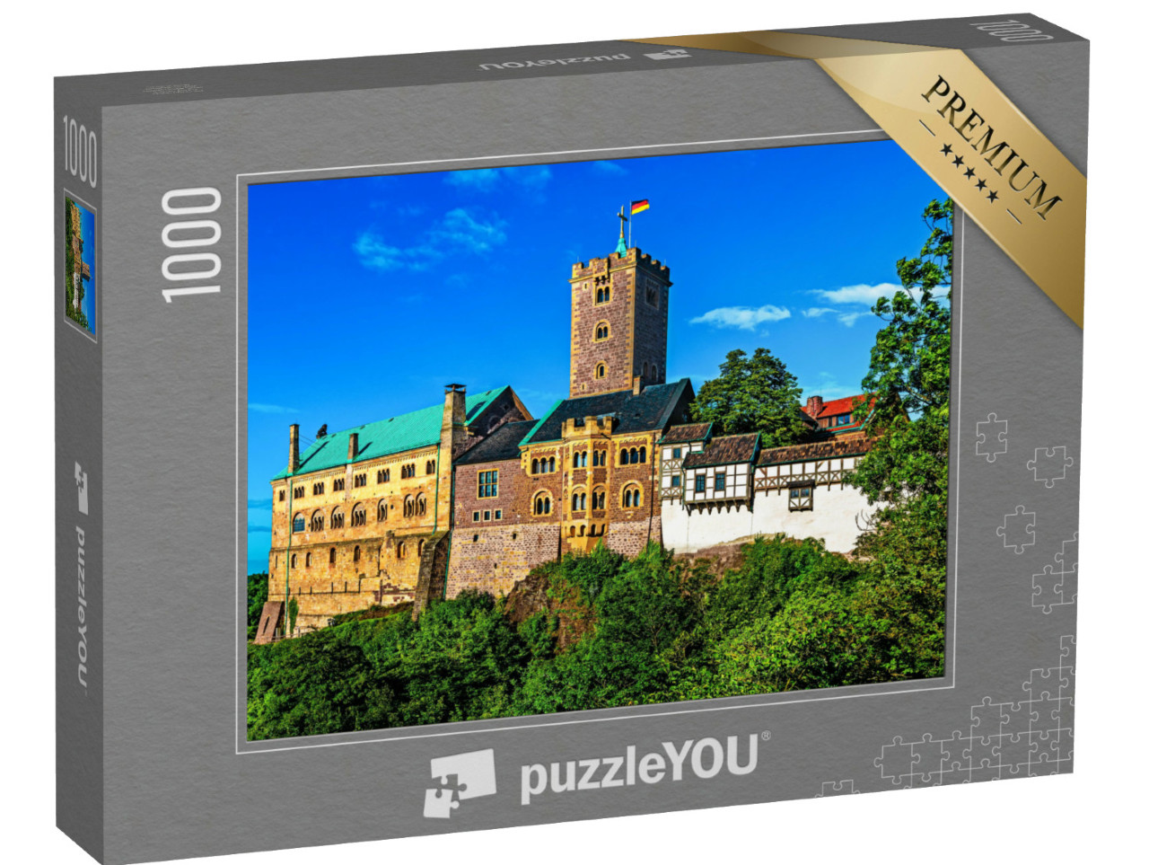 Puzzle 1000 pezzi „Castello di Wartburg a Eisenach, Turingia, Germania“
