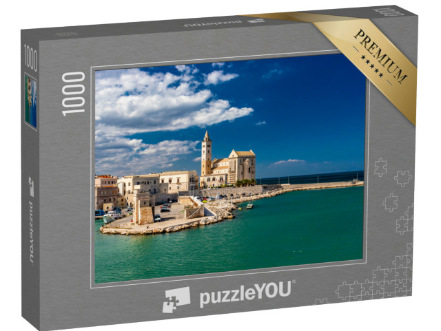 Puzzle 1000 pezzi „La splendida cattedrale romanica Basilica di San Nicola Pellegrino a Trani, in Puglia“