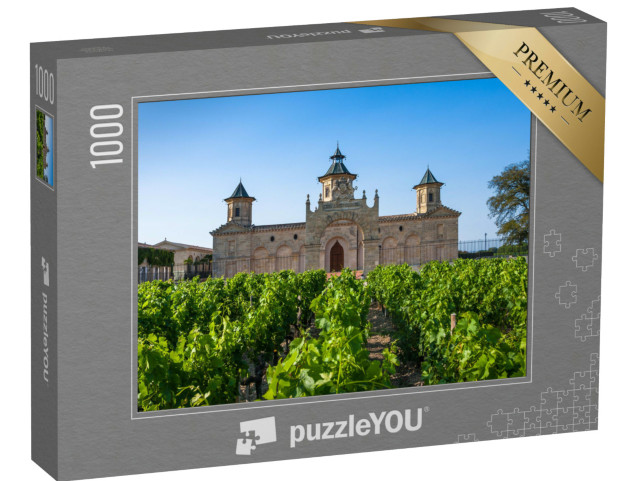 Puzzle 1000 pezzi „Il famoso Chateau Cos D'Estournel, regione di Bordeaux, Francia“