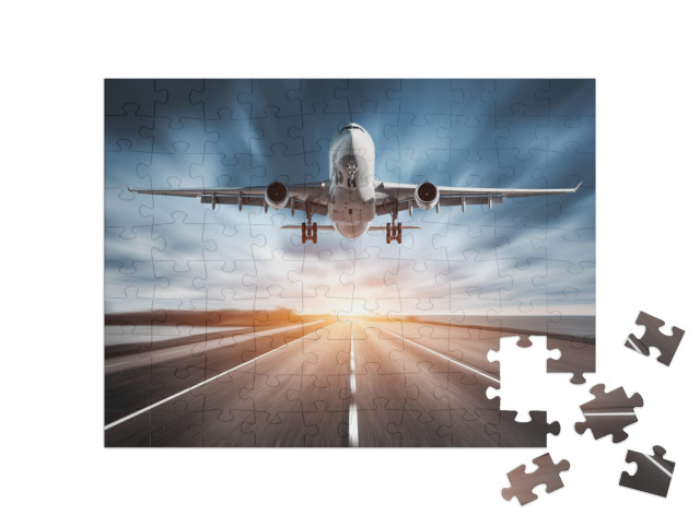 Puzzle 100 pezzi „Aereo in decollo“