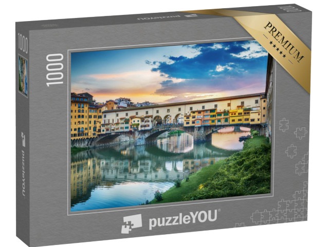 Puzzle 1000 pezzi „Ponte Vecchio sul fiume Arno a Firenze, Italia“