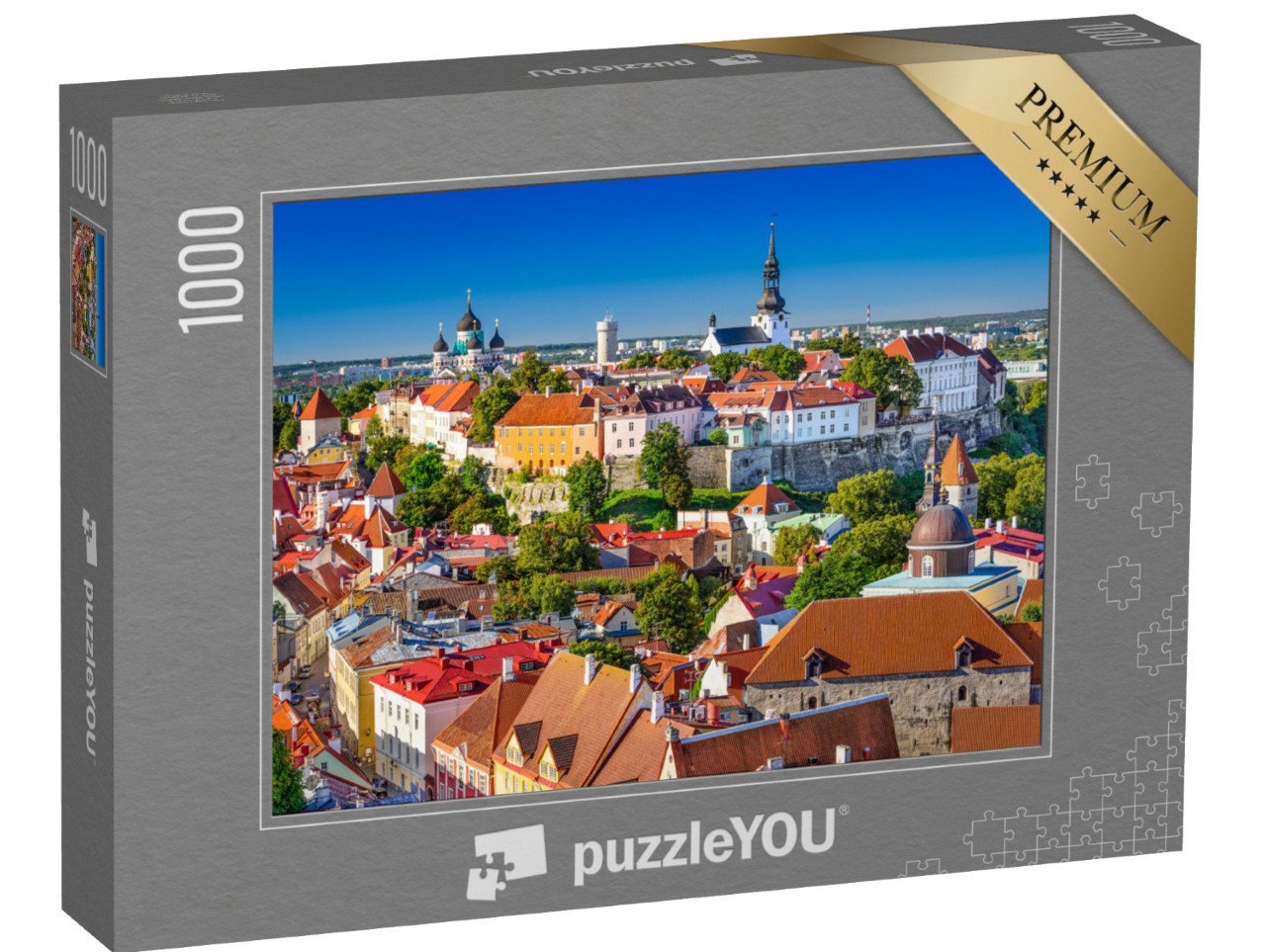 Puzzle 1000 pezzi „L'incantevole centro storico di Tallinn, Estonia“