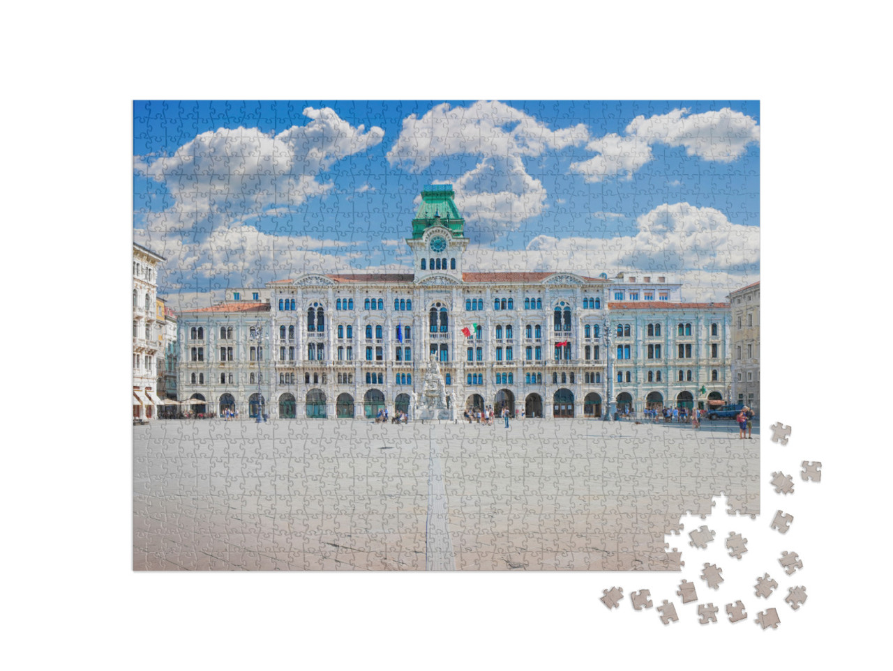 Puzzle 1000 pezzi „La piazza più importante di Trieste si chiama "Piazza Unitá d'Italia" ,Europa - Italia - Trieste“