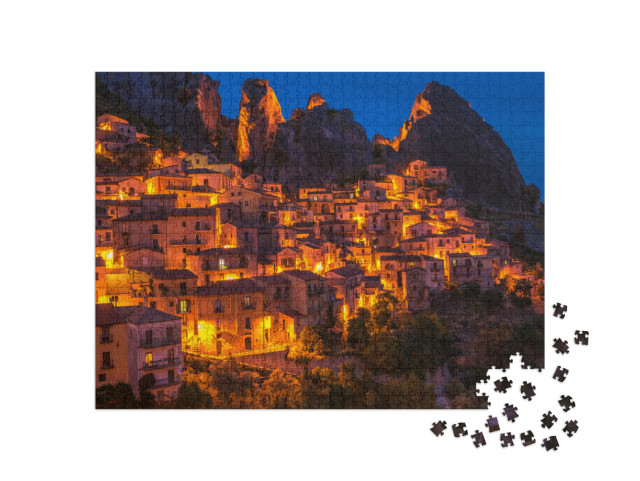 Puzzle 1000 pezzi „Castelmezzano in Basilicata, uno dei borghi più belli d'Italia“