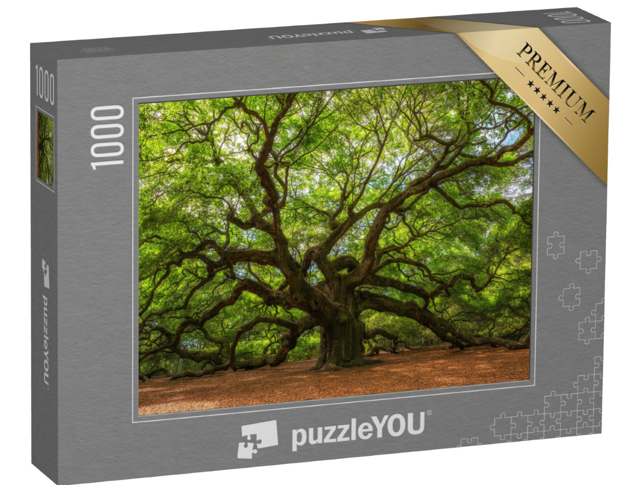 Puzzle 1000 pezzi „Albero cadavere ondeggiante a Johns Island, Carolina del Sud“