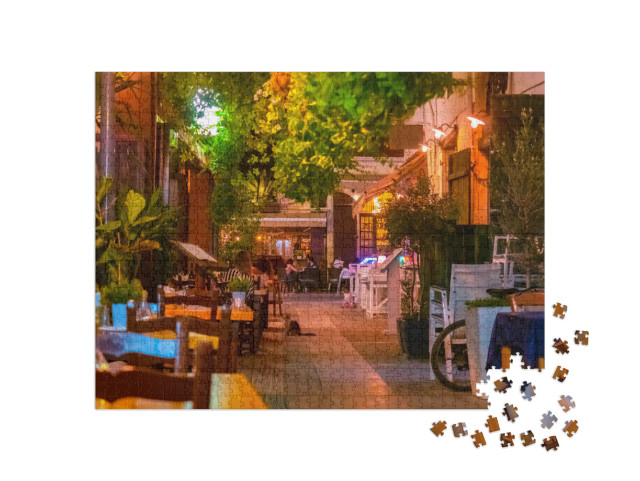 Puzzle 1000 pezzi „Notte a Limassol a Cipro sul Mediterraneo“