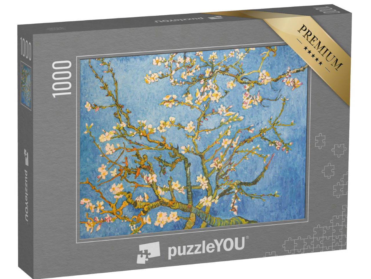Puzzle 1000 pezzi „Mandorlo in fiore, tratto da Van Gogh 1890“