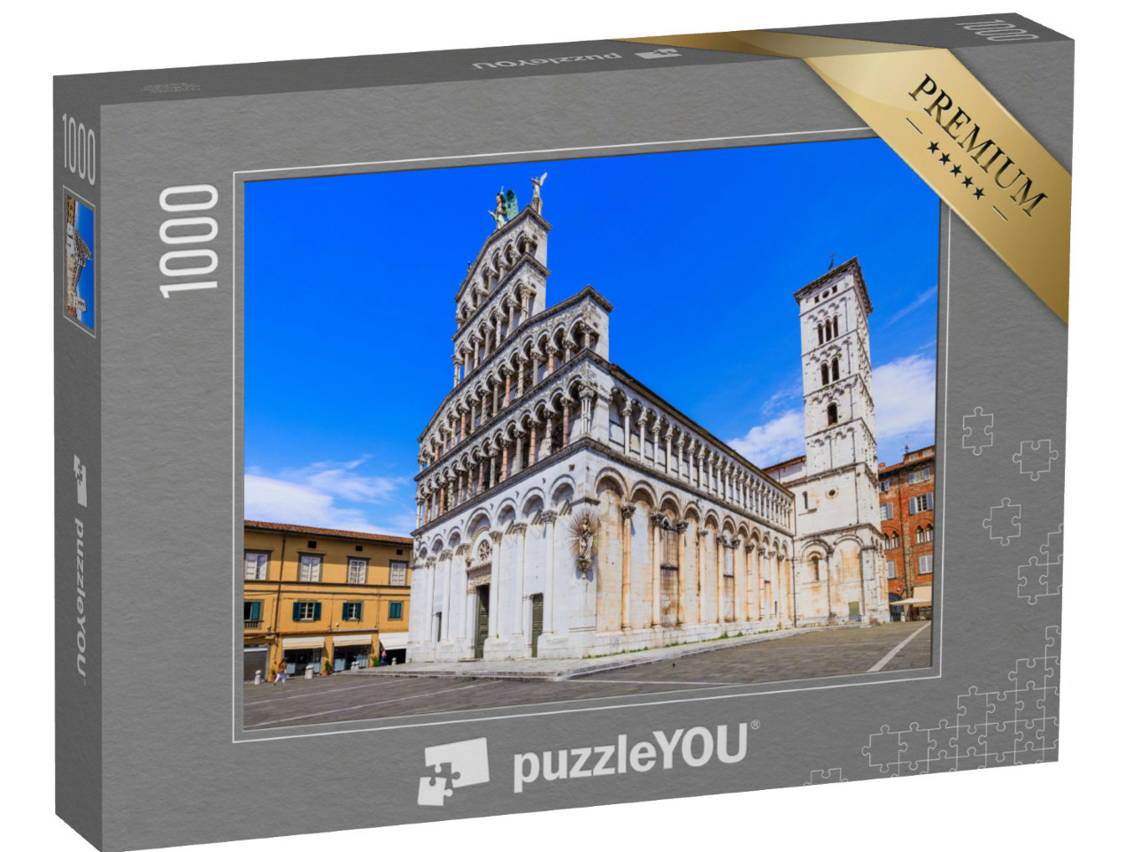 Puzzle 1000 pezzi „Lucca, Toscana, Italia. Chiesa di San Michele in Foro.“