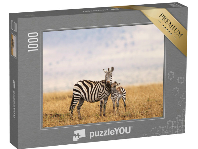 Puzzle 1000 pezzi „La zebra di Burchell o di pianura in Tanzania“