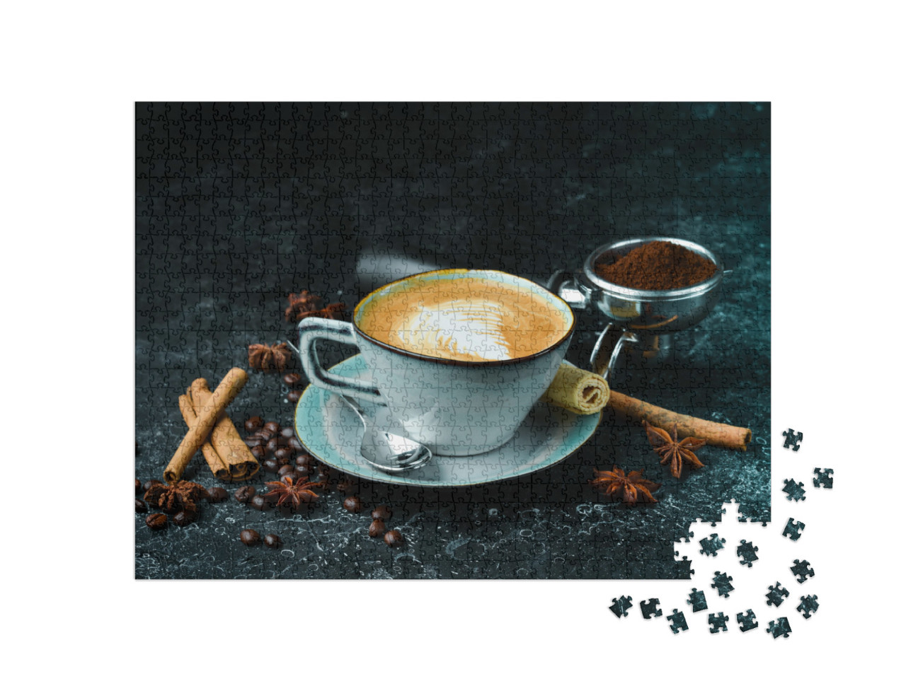 Puzzle 1000 pezzi „Caffè cappuccino appena preparato“