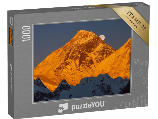 Puzzle 1000 pezzi „Piramide d'oro del Monte Everest al tramonto“