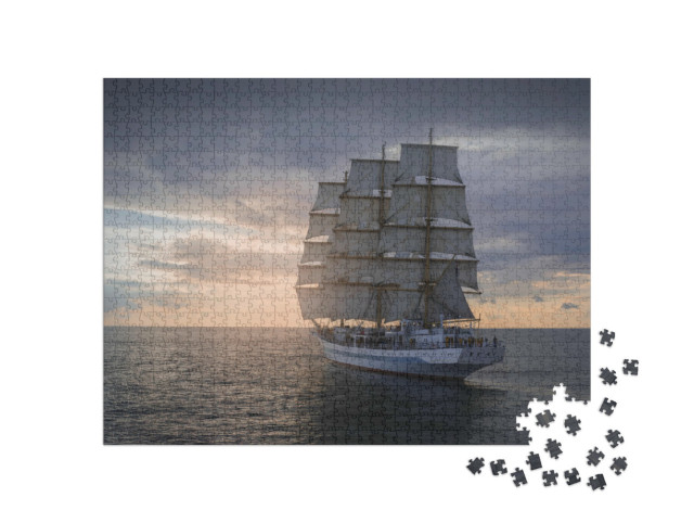 Puzzle 1000 pezzi „Veliero storico in viaggio attraverso il mare“