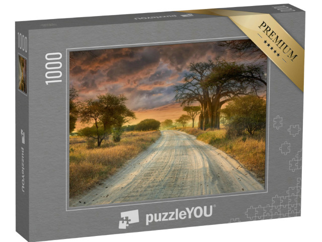 Puzzle 1000 pezzi „Il modo migliore per fare un game drive nel Parco Naturale del Serengeti in Tanzania“