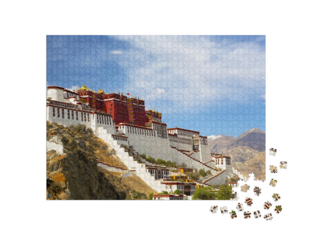 Puzzle 1000 pezzi „Palazzo Potala a Lhasa, Tibet“