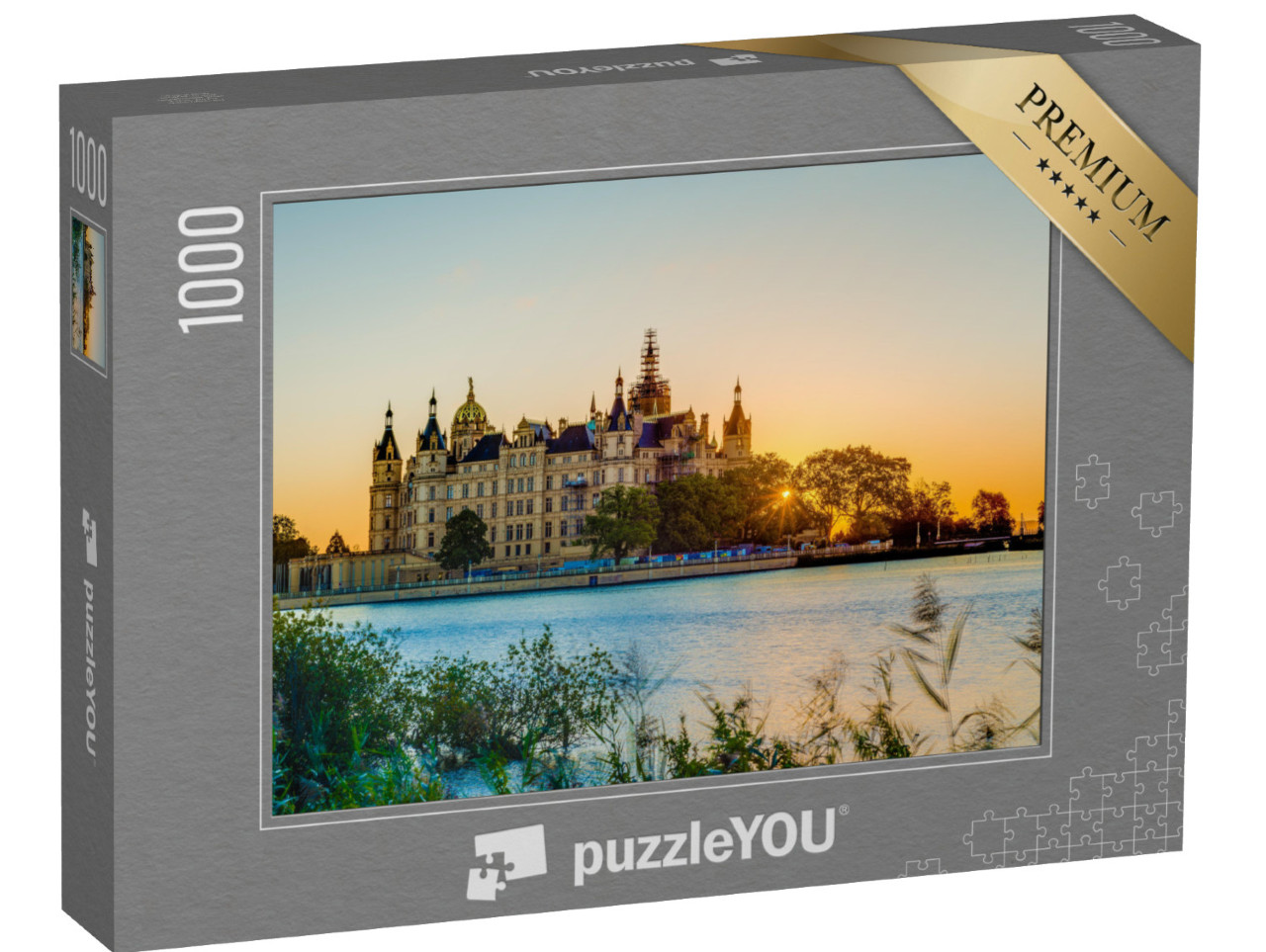 Puzzle 1000 pezzi „Tramonto sul castello di Schwerin“