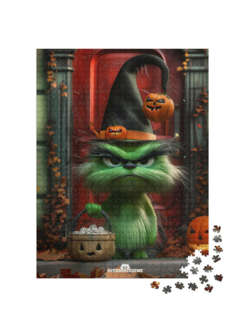 Puzzle 1000 pezzi „LITTLEMONSTERTIME: Grumpkin di Halloween“