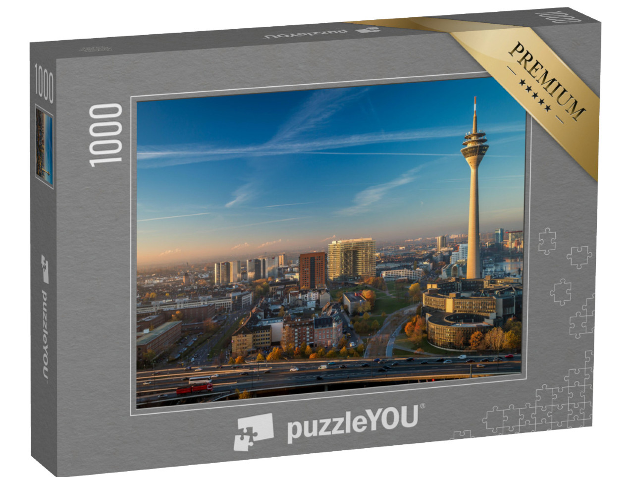 Puzzle 1000 pezzi „Torre televisiva di Düsseldorf, Germania“