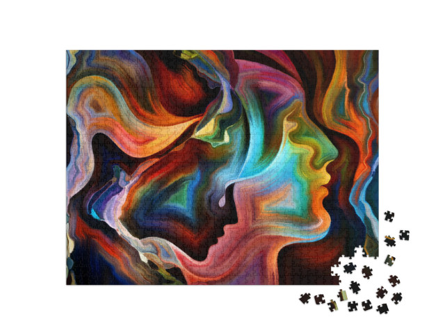 Puzzle 1000 pezzi „Espressionismo e spiritualità - arte astratta“