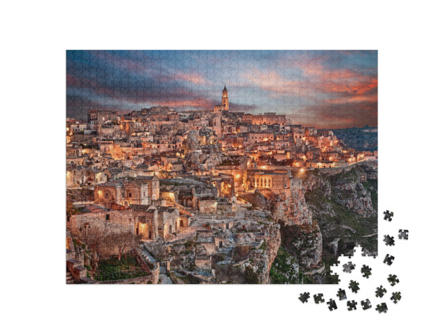 Puzzle 1000 pezzi „Matera, Basilicata, Italia: Ssassi di Matera“