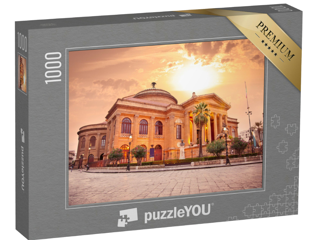Puzzle 1000 pezzi „Teatro Massimo, teatro d'opera di Palermo, Sicilia“