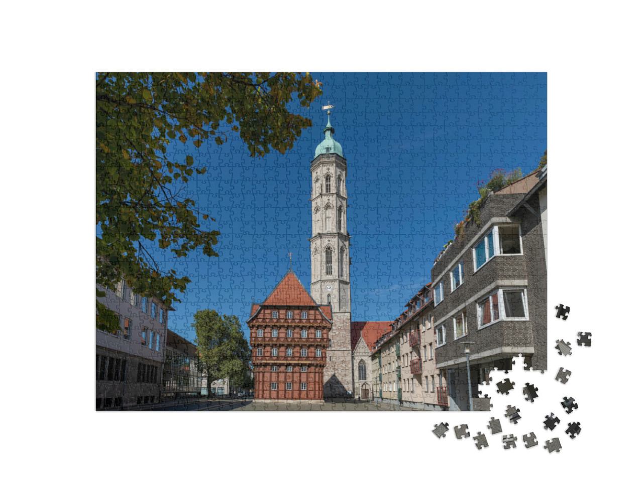 Puzzle 1000 pezzi „Braunschweig storica e moderna, Germania“