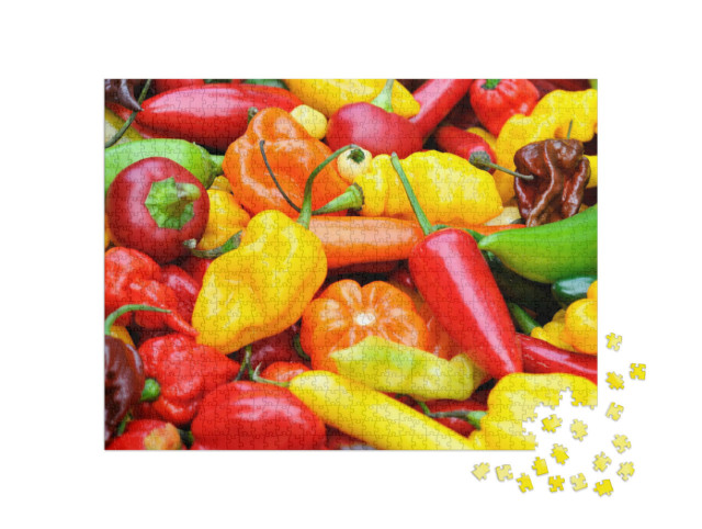 Puzzle 1000 pezzi „Miscela di peperoncini piccanti“