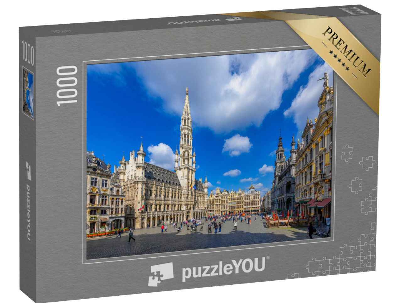 Puzzle 1000 pezzi „Grote Markt con il Municipio e la Casa del Re a Bruxelles, Belgio“