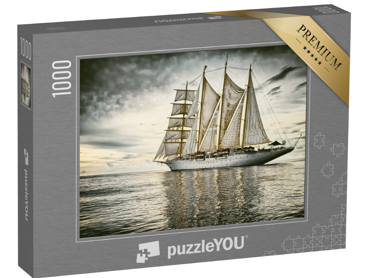 Puzzle 1000 pezzi „Veliero su un mare calmo“