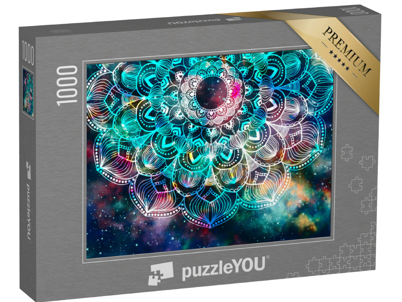 Puzzle 1000 pezzi „Mandala design: una galassia colorata“