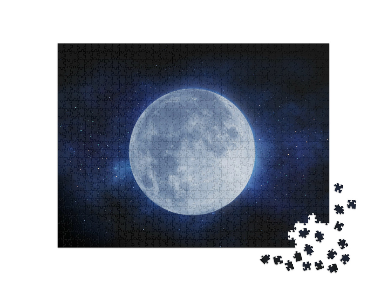 Puzzle 1000 pezzi „La luna e lo spazio esterno“