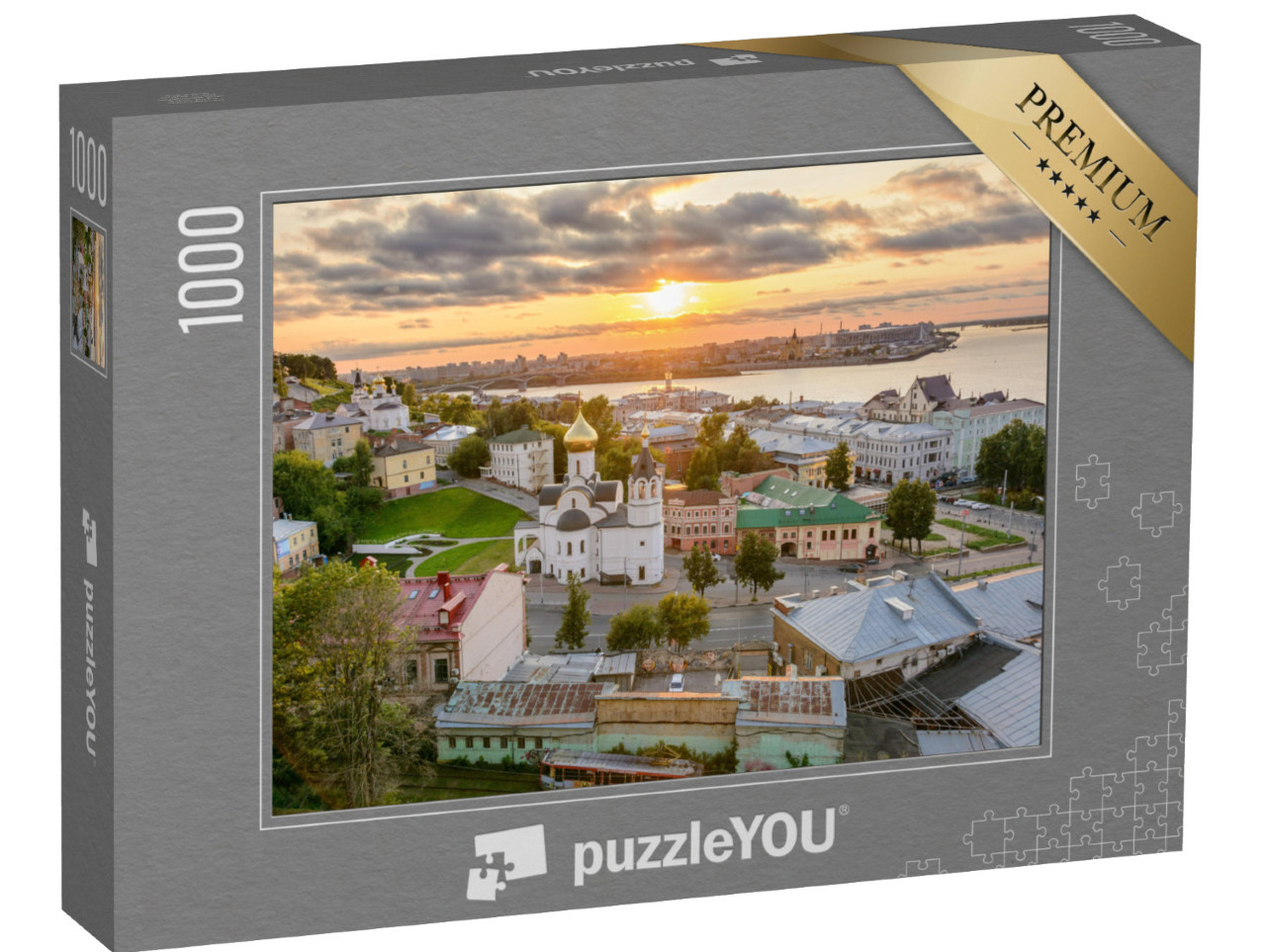 Puzzle 1000 pezzi „Vista di Nizhny Novgorod, Russia“