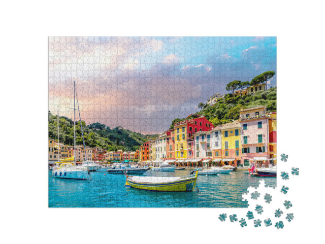 Puzzle 1000 pezzi „Marina di Portofino, Cinque Terre, Italia“