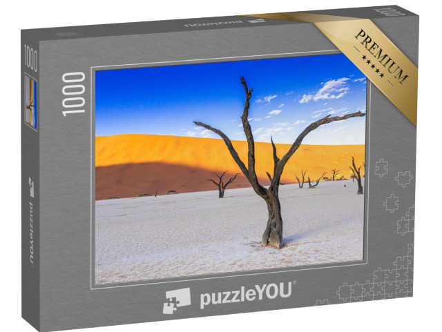 Puzzle 1000 pezzi „Impressionante paesaggio naturale: la salina di Deadvlei, Namibia“