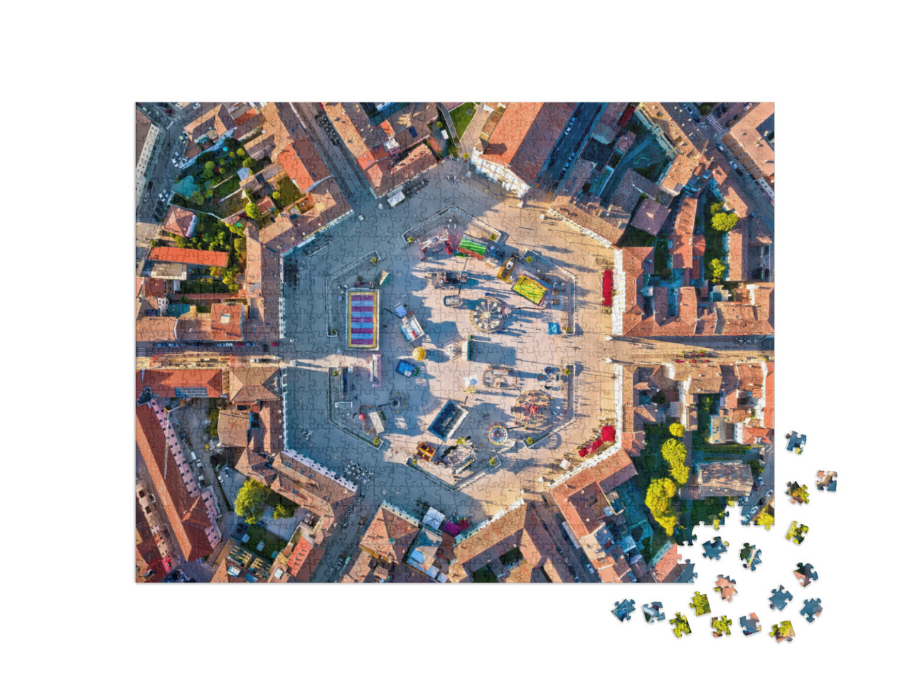 Puzzle 1000 pezzi „Città di Palmanova, Patrimonio dell'Umanità dell'UNESCO nella regione Friuli Venezia Giulia, Italia“