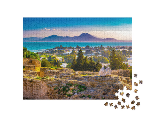 Puzzle 1000 pezzi „Antichi resti di Cartagine, Tunisi, Tunisia“