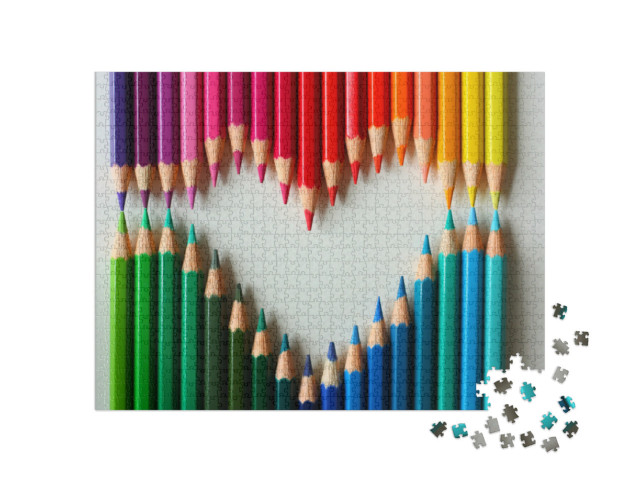 Puzzle 1000 pezzi „Matite colorate“
