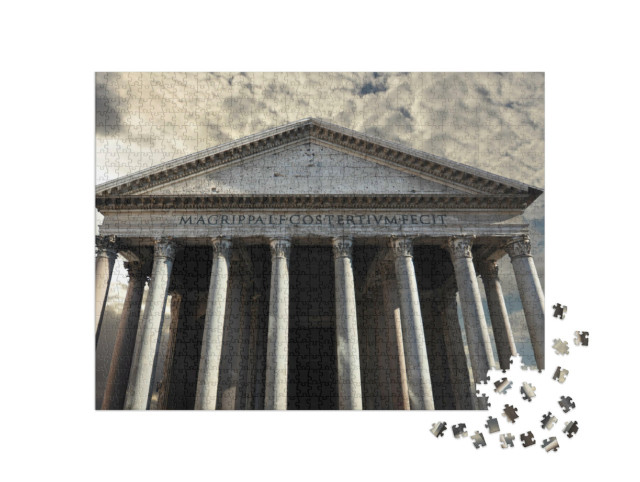 Puzzle 1000 pezzi „Pantheon, tempio degli dei dell'antica Roma“