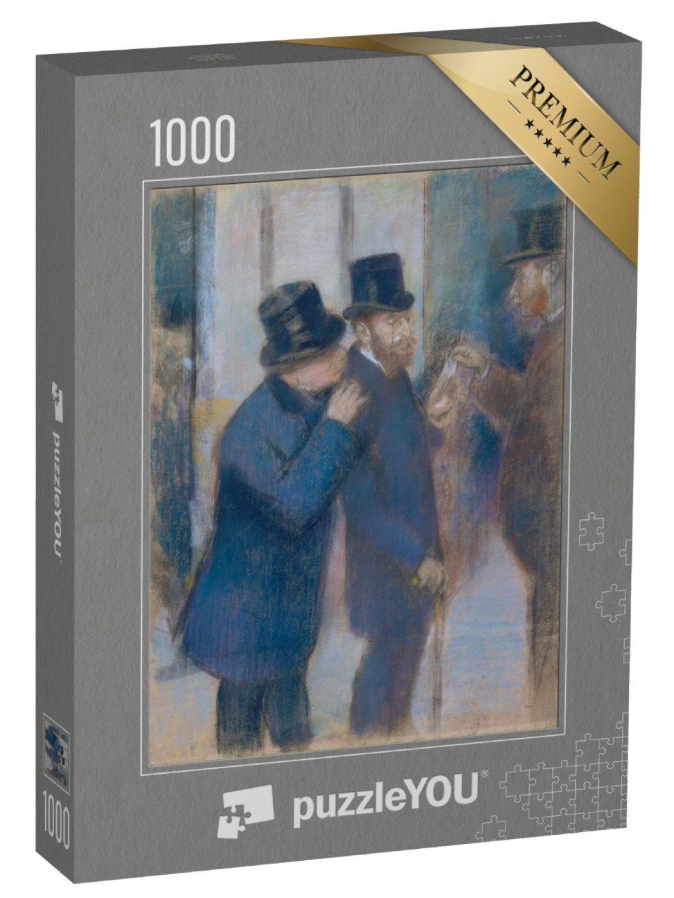Puzzle 1000 pezzi „Edgar Degas - Ritratti in Borsa“