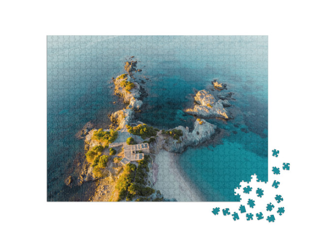 Puzzle 1000 pezzi „spiaggia di laconella nell'isola d'elba“