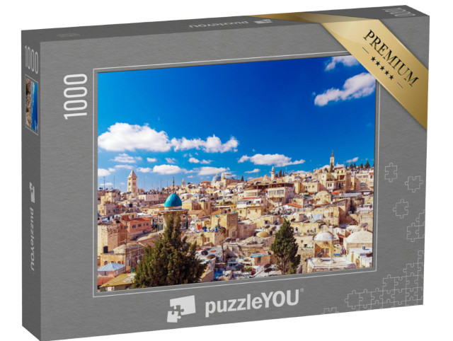 Puzzle 1000 pezzi „I tetti della Città Vecchia di Gerusalemme, Israele“