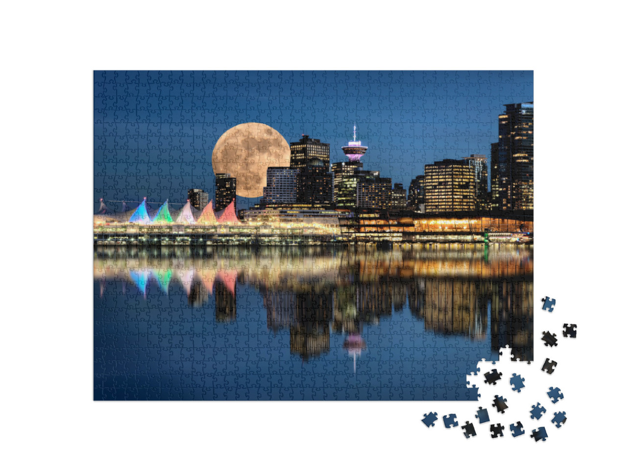 Puzzle 1000 pezzi „Stanley Park di notte, Vancouver“