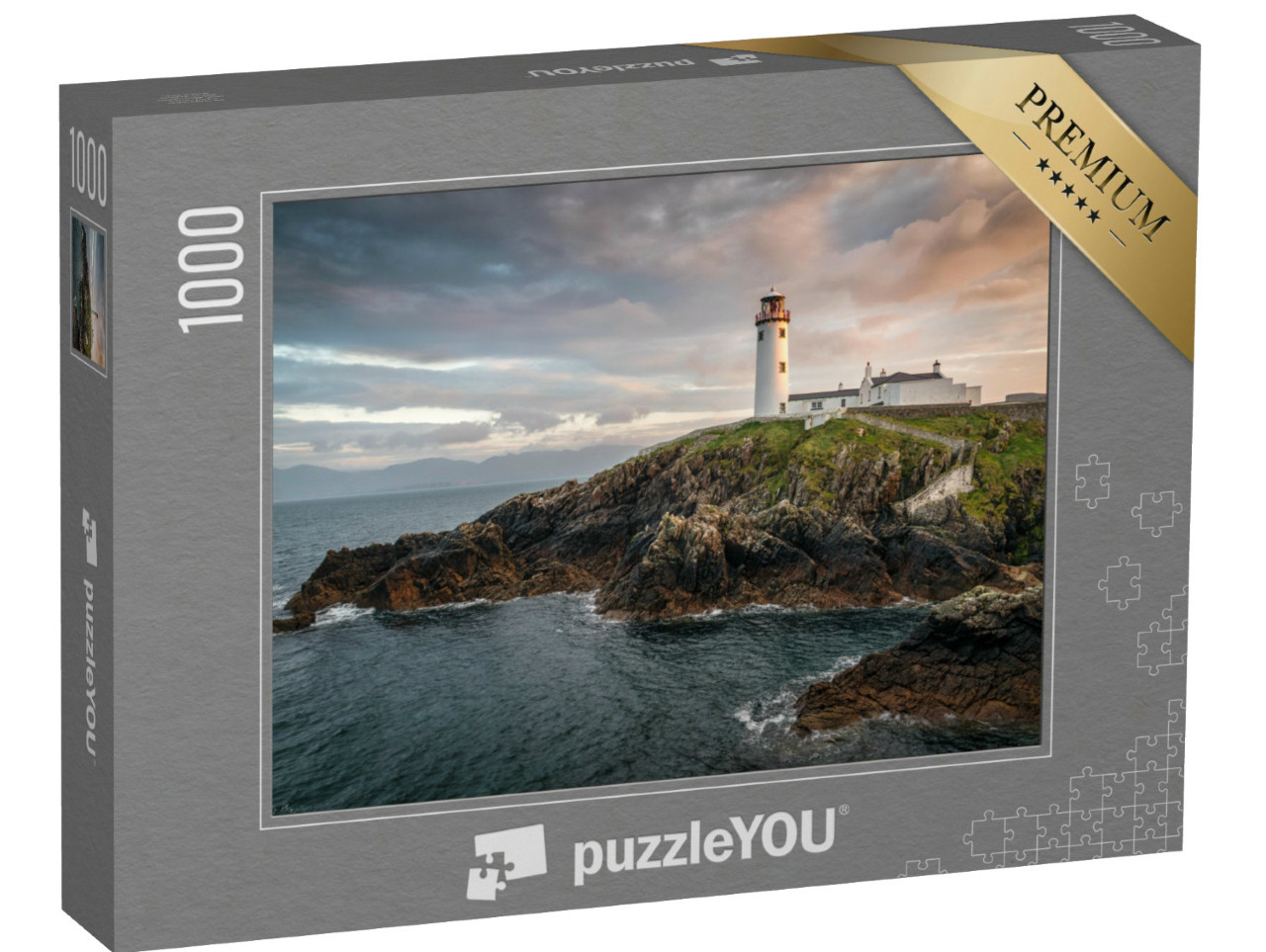 Puzzle 1000 pezzi „Faro di Fanad sulla costa settentrionale del Donegal, Irlanda“