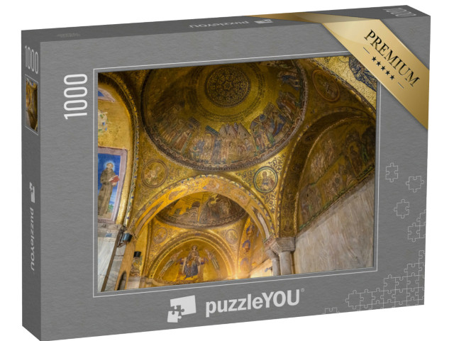 Puzzle 1000 pezzi „Interno della Basilica di San Marco - Venezia, Veneto, Italia, Europa“