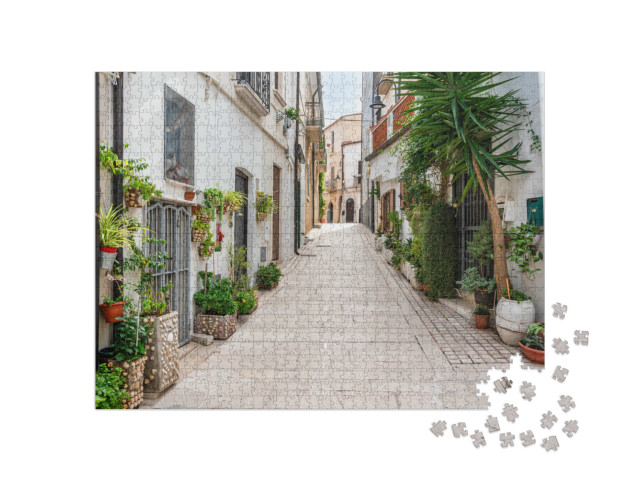 Puzzle 1000 pezzi „Scorcio panoramico di Termoli, splendida cittadina costiera in provincia di Campobasso, Molise, Italia.“