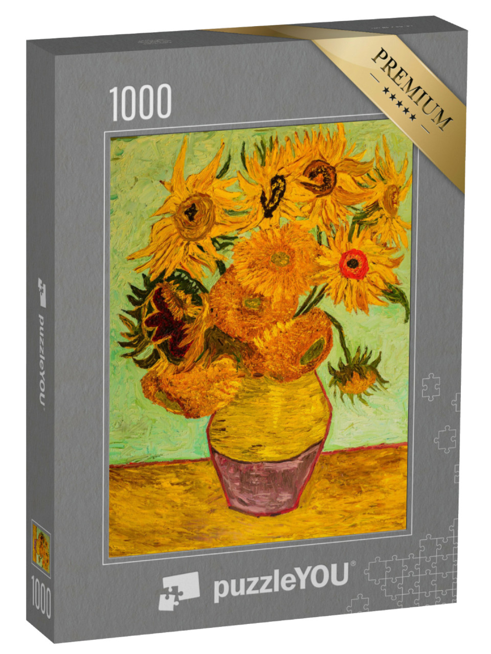 Puzzle 1000 pezzi „Girasoli, basato sul dipinto di Van Gogh“