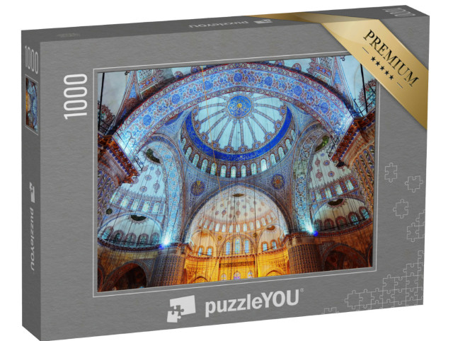 Puzzle 1000 pezzi „La Moschea Blu di Istanbul dall'interno“