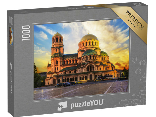 Puzzle 1000 pezzi „Vista della Cattedrale Alexander Nevsky a Sofia, Bulgaria“