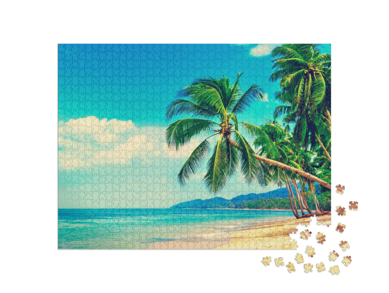 Puzzle 1000 pezzi „Spiaggia tropicale paradisiaca“